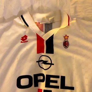 Authentic white AC Milan jersey from the 90’s